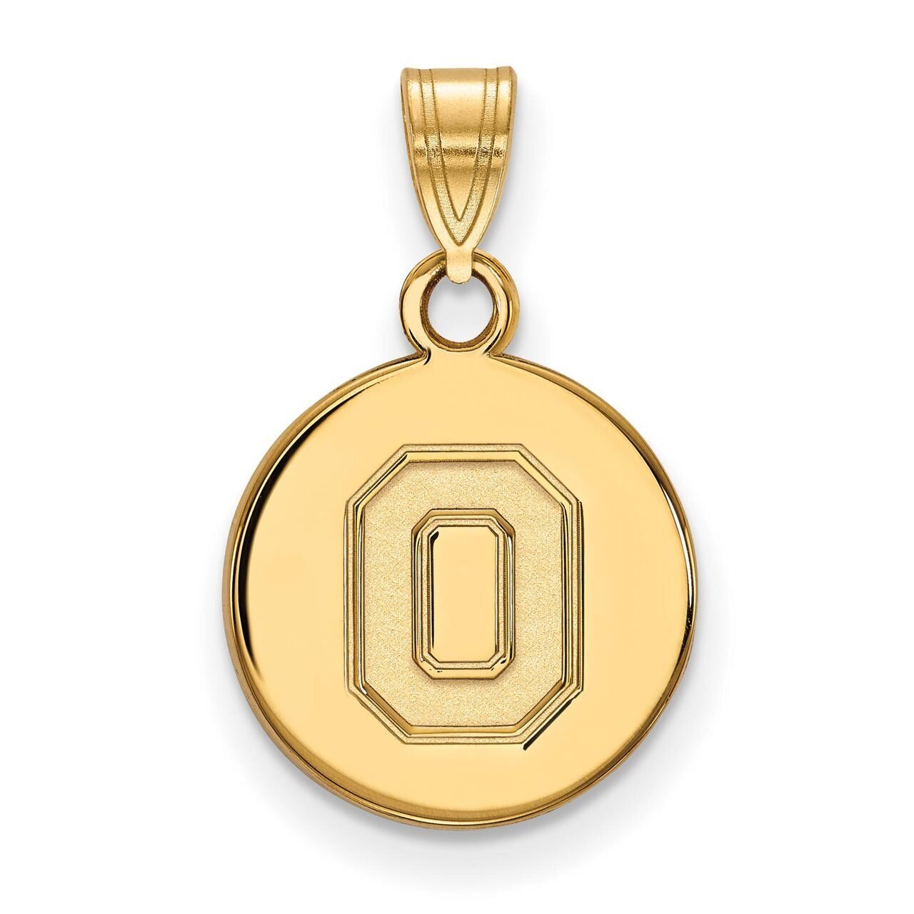Ohio State University Small Disc Pendant 14k Yellow Gold 4Y060OSU, MPN: 4Y060OSU, 886774885728