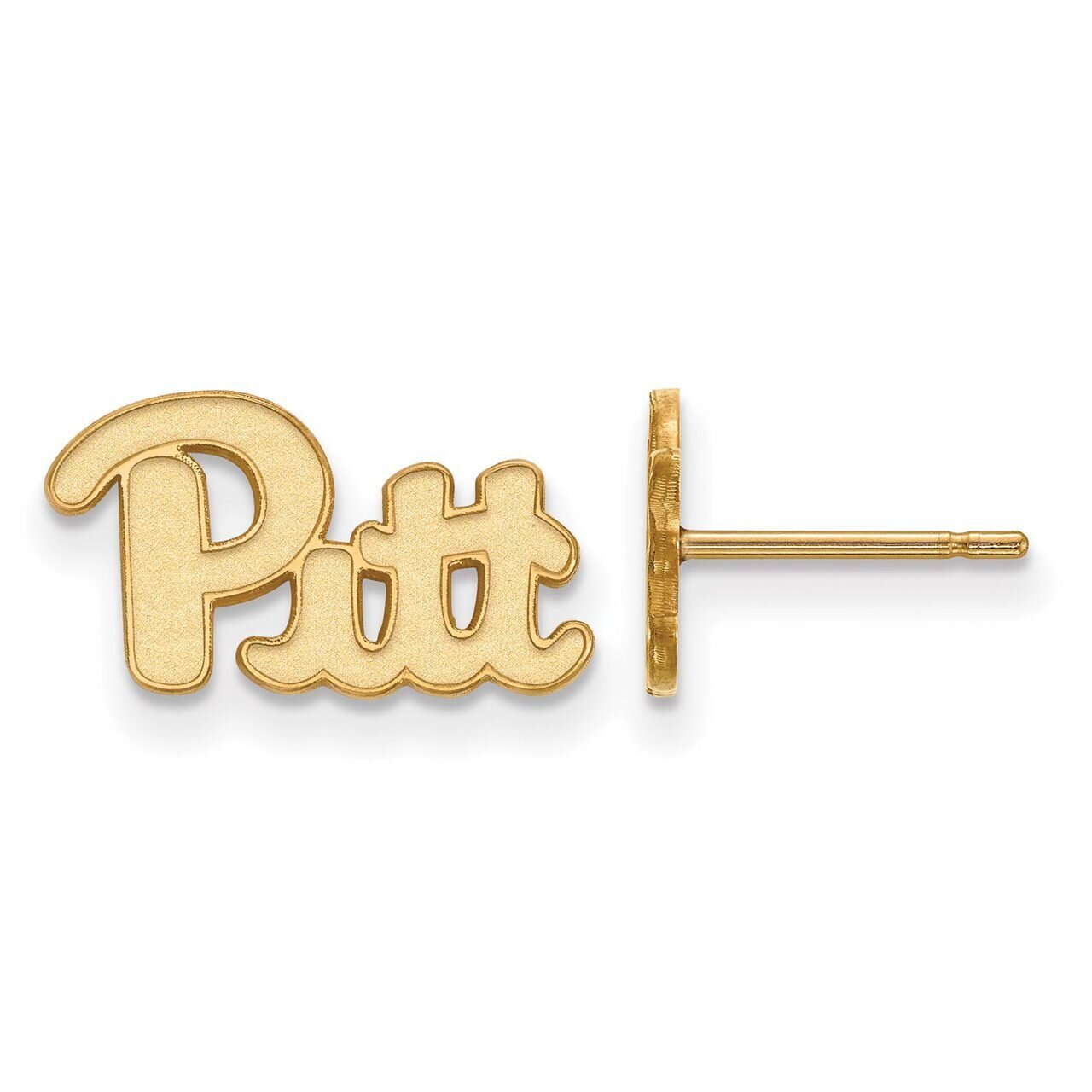 University of Pittsburgh x-Small Post Earrings 14k Yellow Gold 4Y064UPI