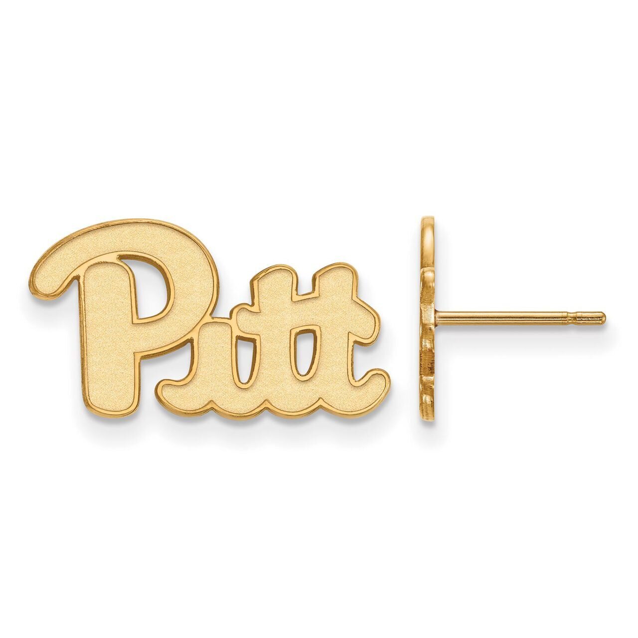 University of Pittsburgh Small Post Earrings 14k Yellow Gold 4Y065UPI