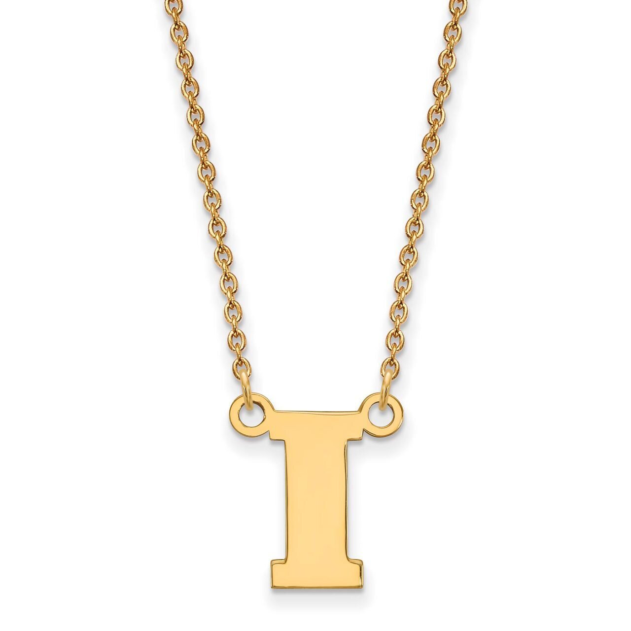 University of Iowa Small Pendant with Chain Necklace 14k Yellow Gold 4Y068UIA-18, MPN: 4Y068UIA-18,…