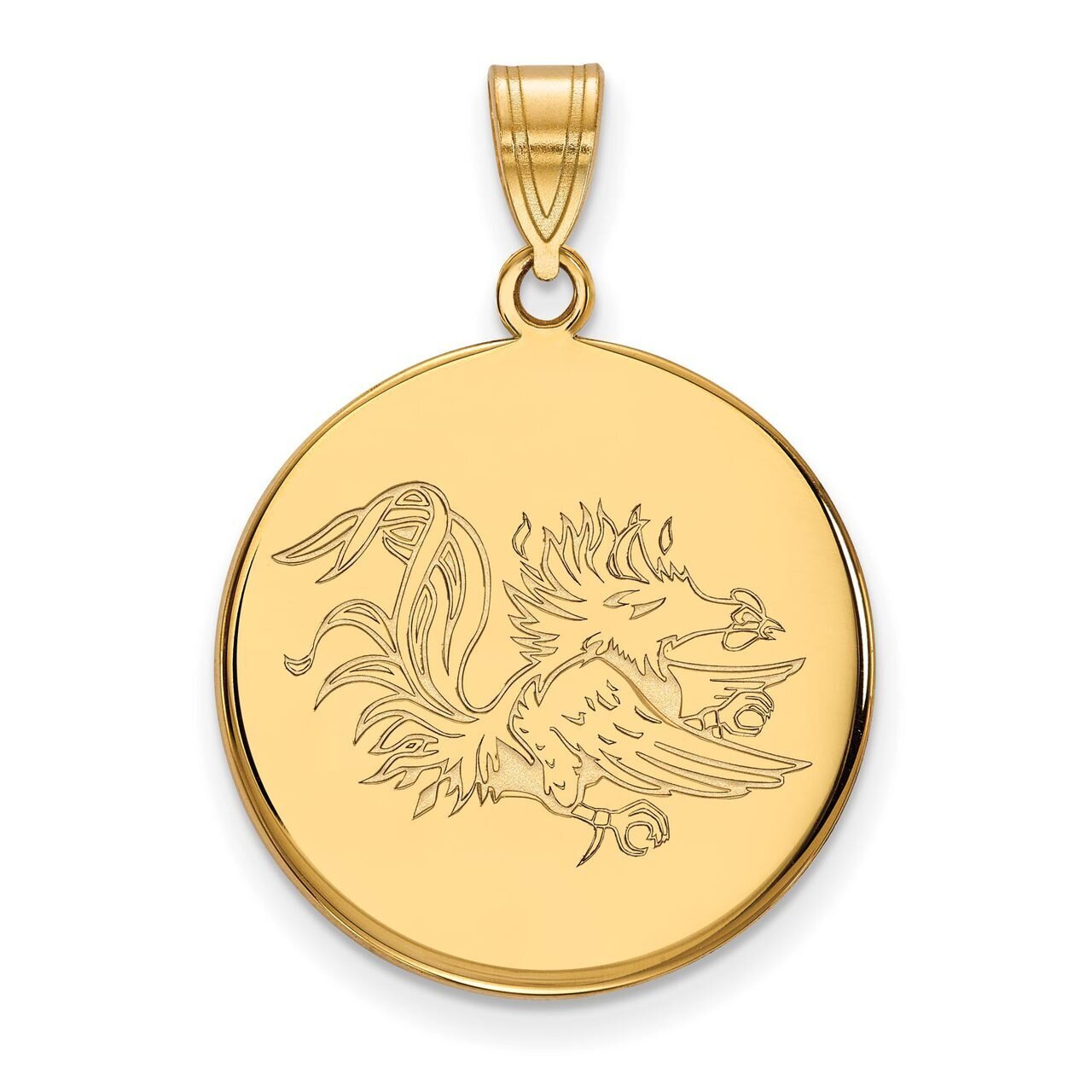 University of South Carolina Large Disc Pendant 14k Yellow Gold 4Y069USO, MPN: 4Y069USO, 8867748874…
