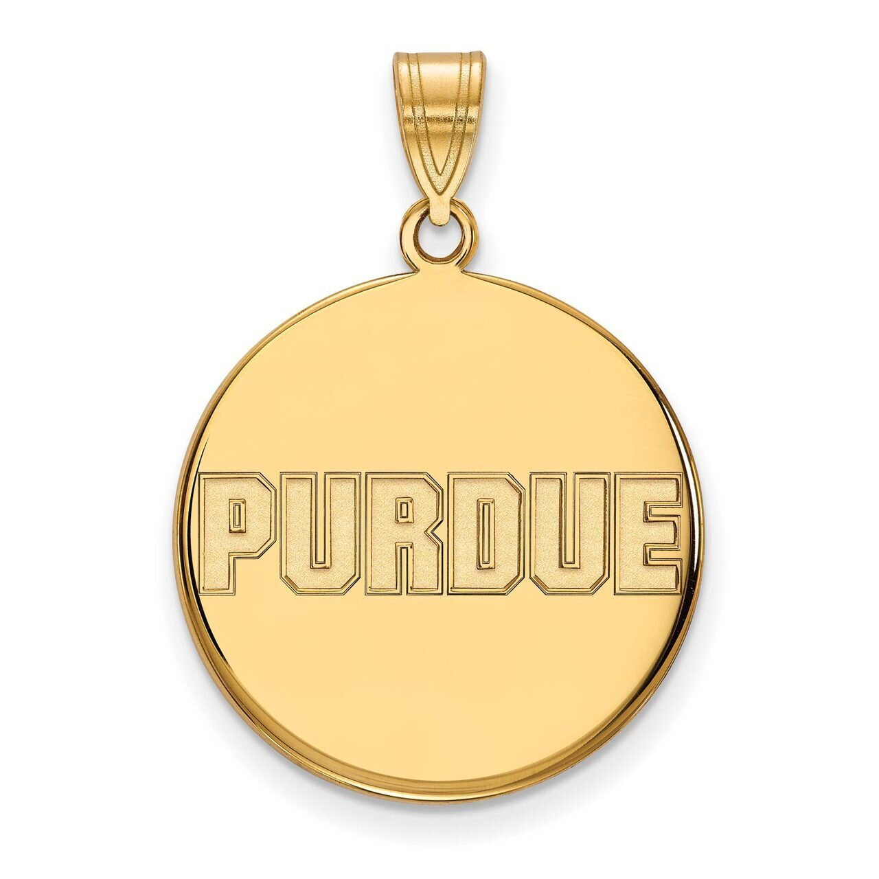 Purdue Large Disc Pendant 14k Yellow Gold 4Y076PU, MPN: 4Y076PU, 886774888323