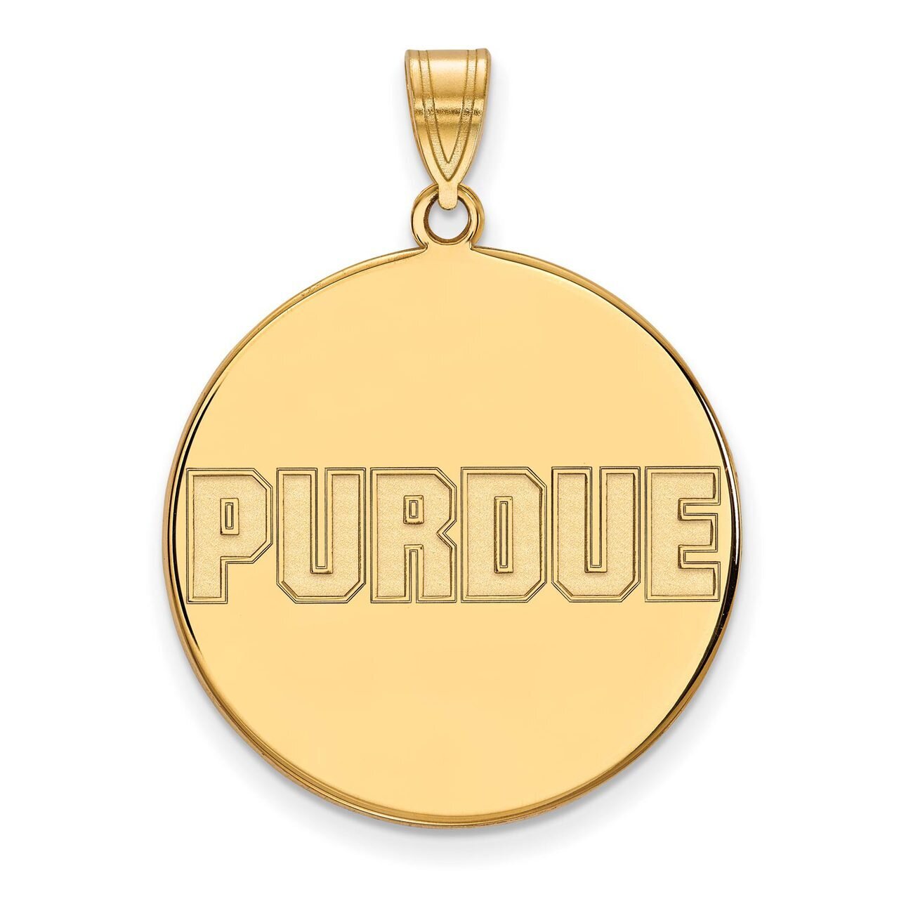 Purdue x-Large Disc Pendant 14k Yellow Gold 4Y078PU, MPN: 4Y078PU, 886774888453