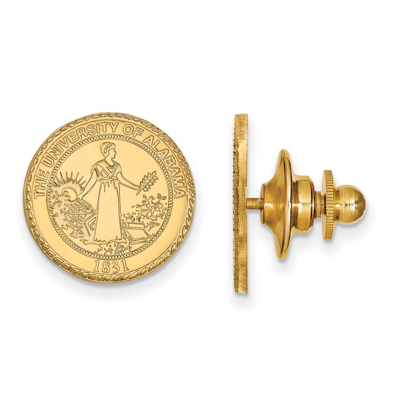 University of Alabama Crest Lapel Pin 14k Yellow Gold 4Y080UAL, MPN: 4Y080UAL, 886774888590