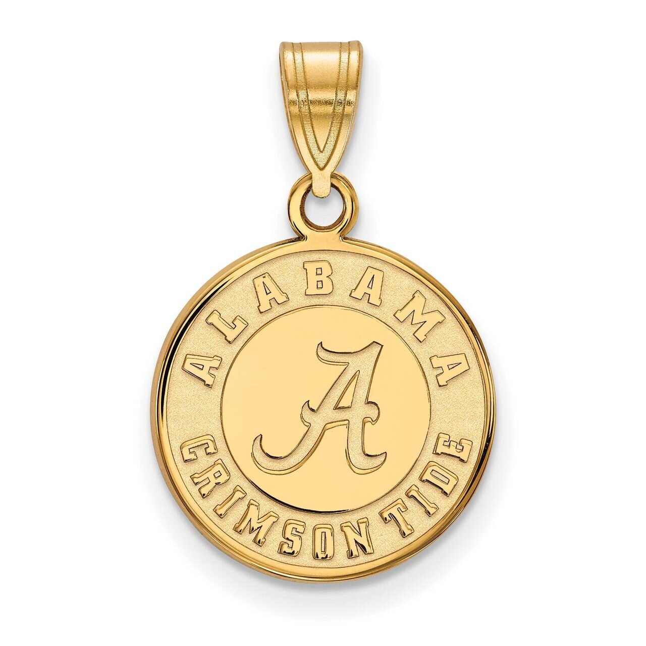 University of Alabama Medium Disc Pendant 14k Yellow Gold 4Y086UAL, MPN: 4Y086UAL, 886774888934