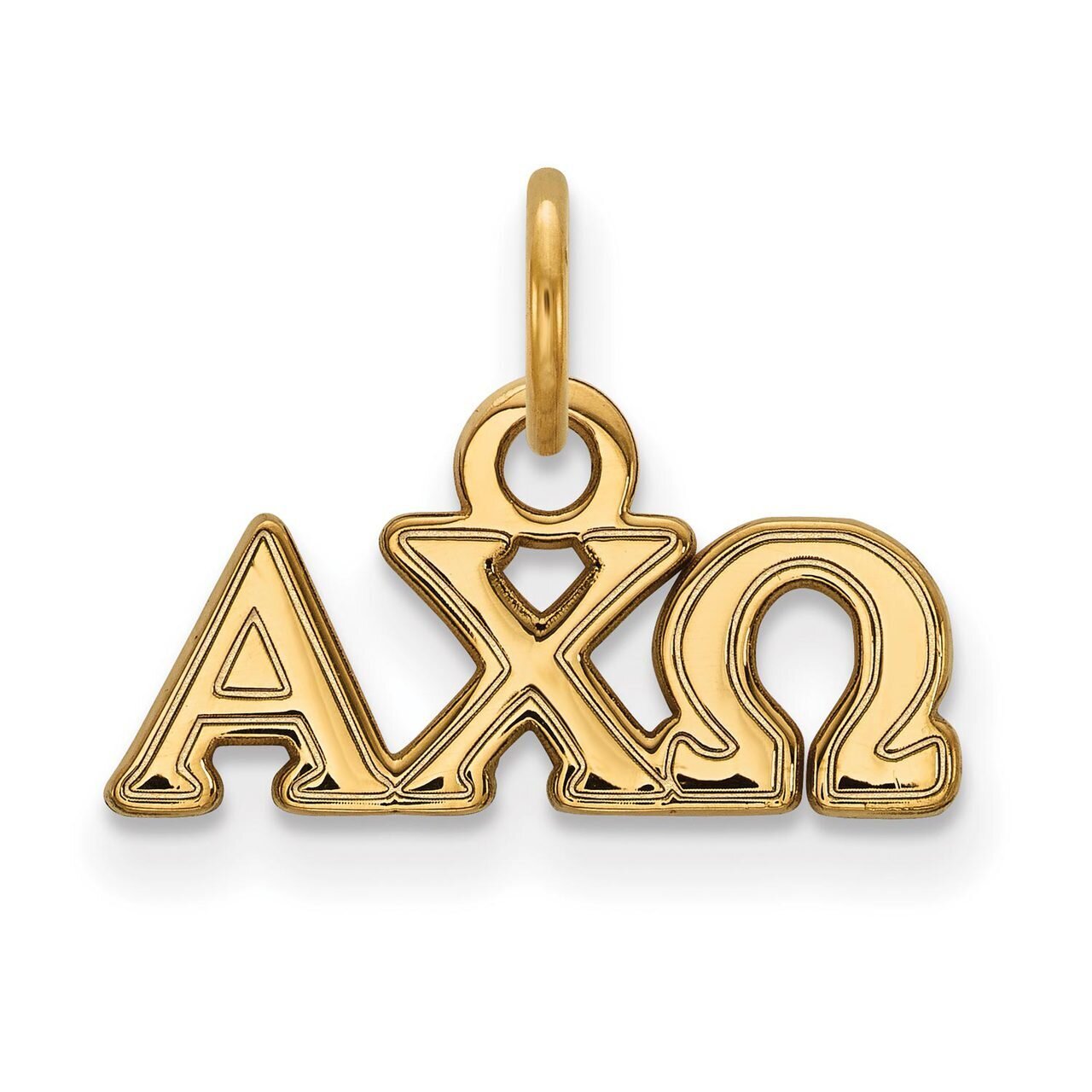 Alpha Chi Omega Extra Small Pendant Gold-plated Silver GP001ACO, MPN: GP001ACO, 886774889108