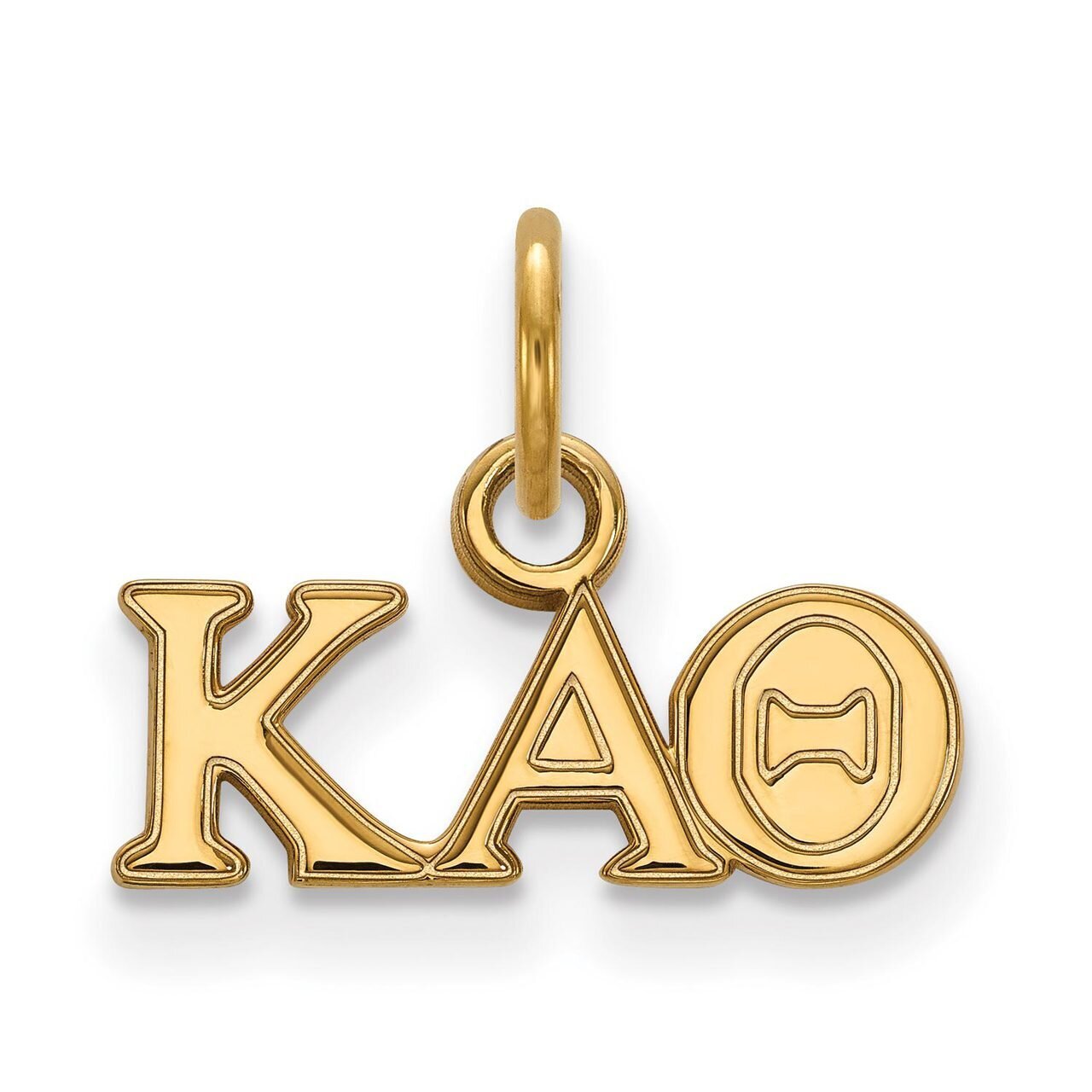 Kappa Alpha Theta Extra Small Pendant Gold-plated Silver GP001KAT