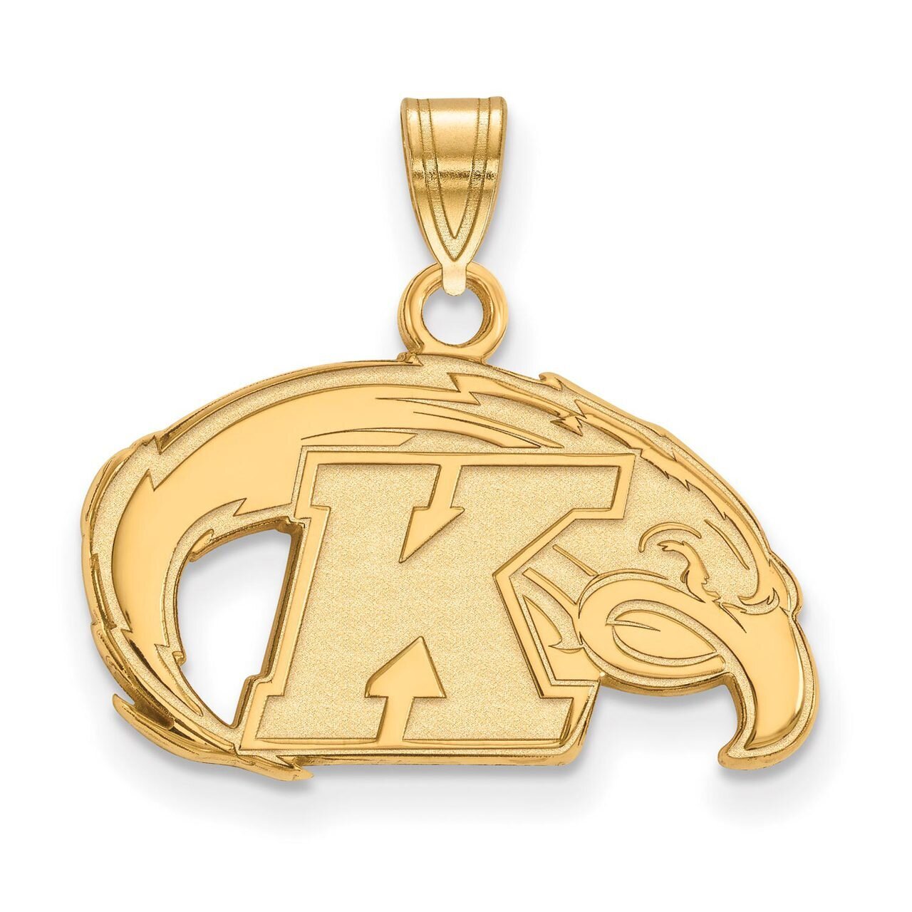 Kent State University Small Pendant Gold-plated Silver GP001KEN