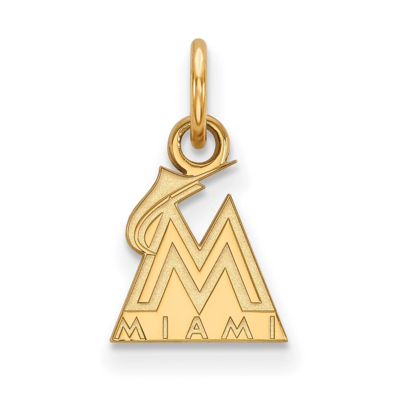Miami Marlins x-Small Pendant Gold-plated Silver GP001MIN, MPN: GP001MIN, 886774890166
