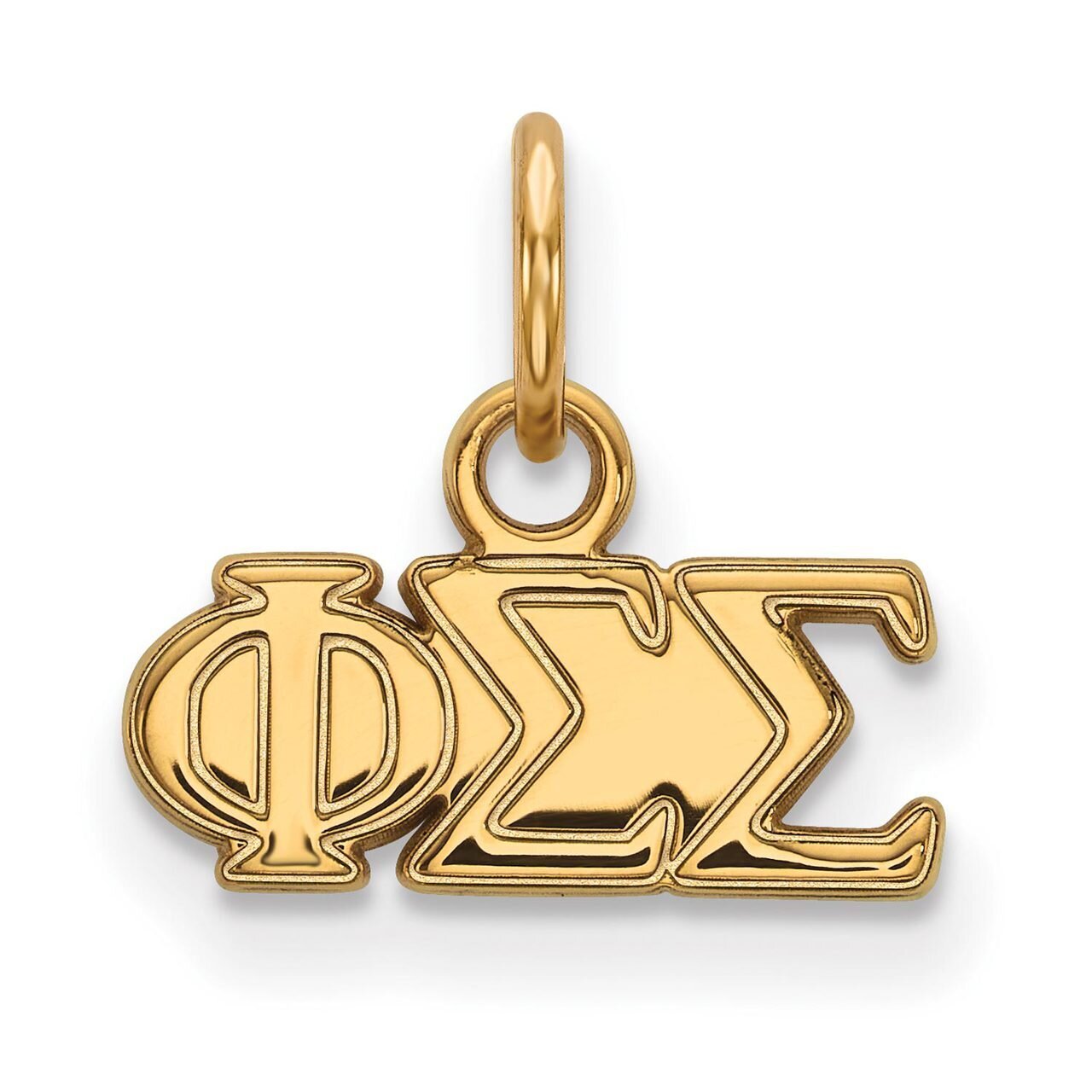 Phi Sigma Sigma Extra Small Pendant Gold-plated Silver GP001PSS