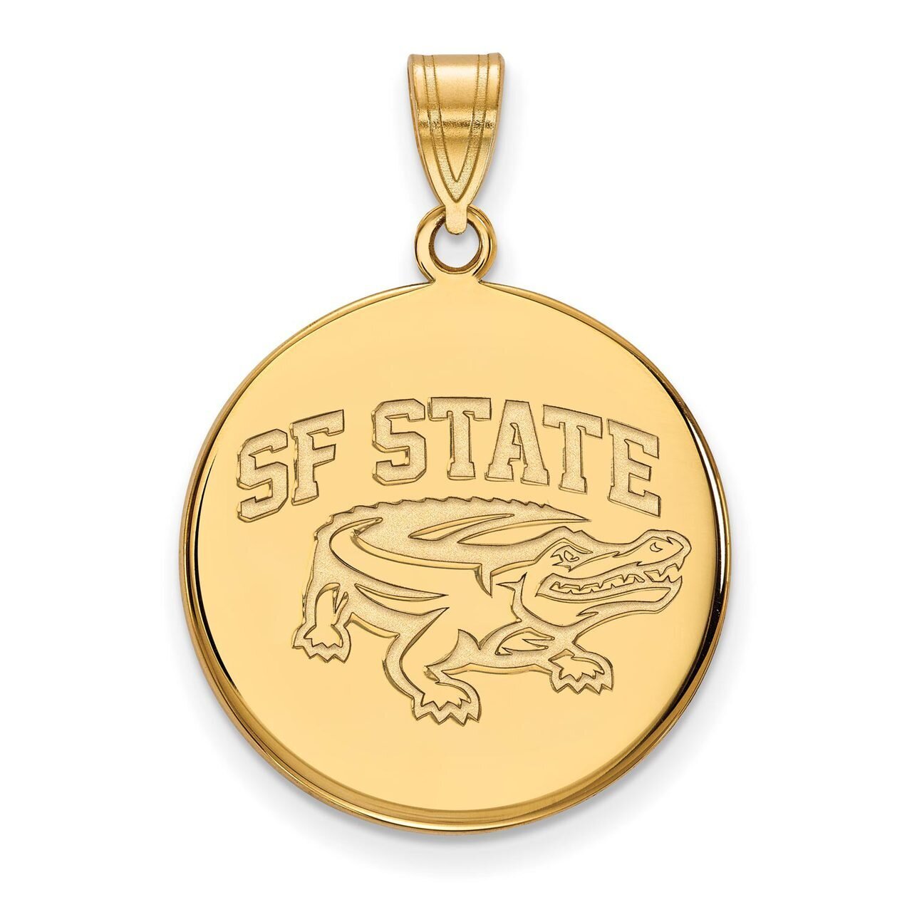 San Francisco State University Large Disc Pendant Gold-plated Silver GP001SFU, MPN: GP001SFU, 88677…