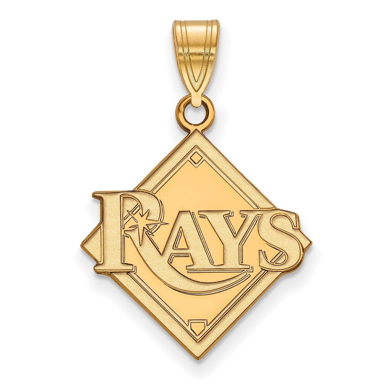 Tampa Bay Rays Large Pendant Gold-plated Silver GP002DEV