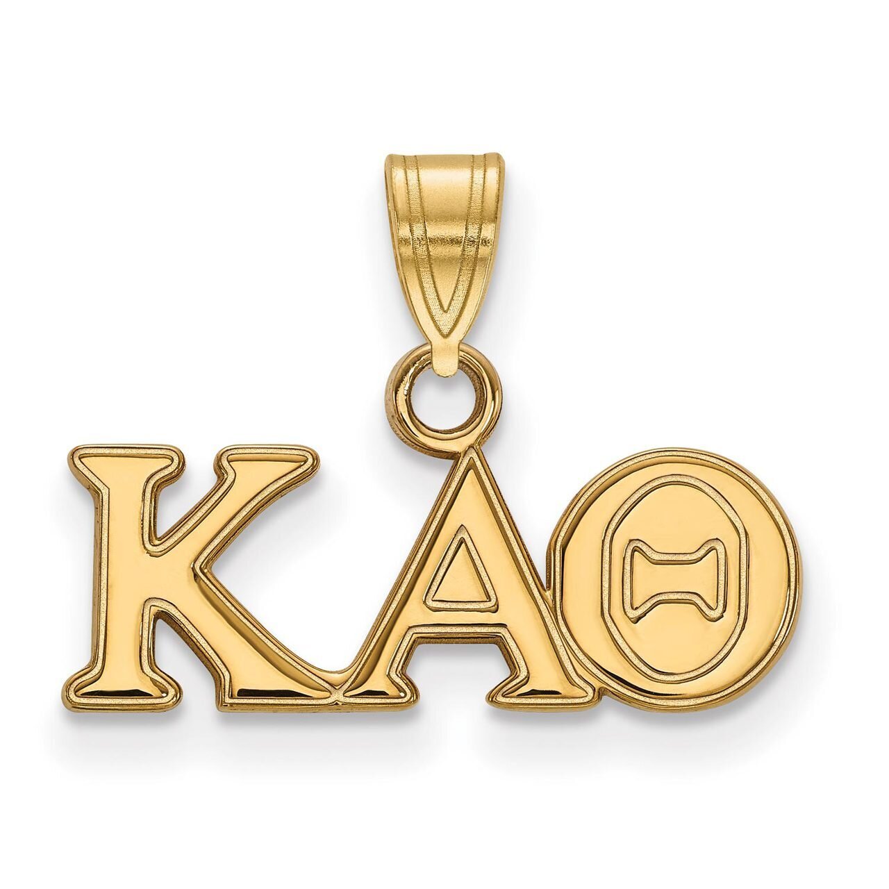 Kappa Alpha Theta Small Pendant Gold-plated Silver GP002KAT