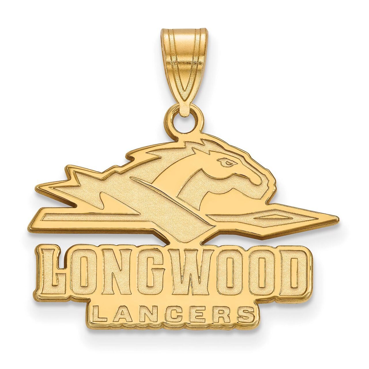 Longwood University Medium Pendant Gold-plated Silver GP002LOC