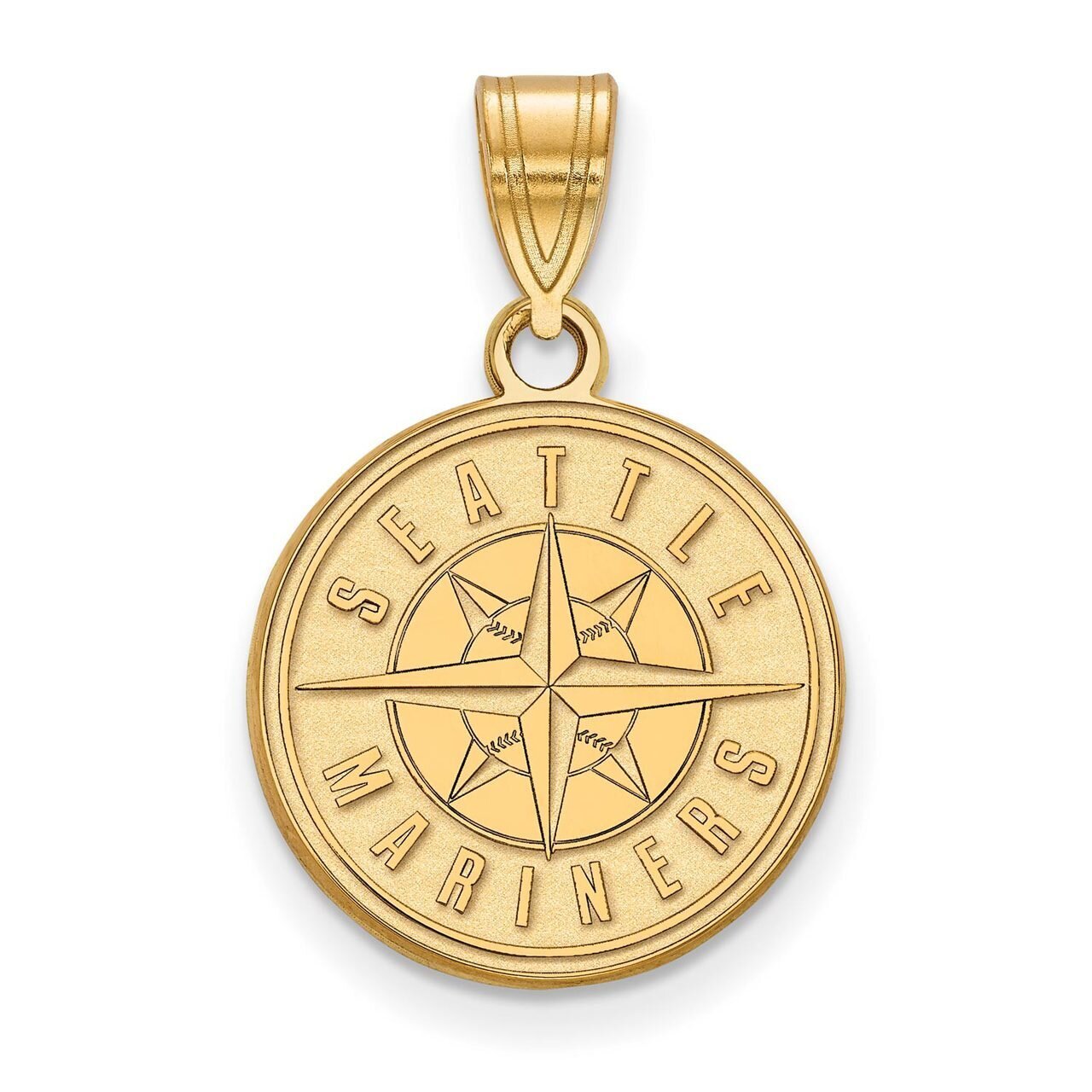 Seattle Mariners Medium Pendant Gold-plated Silver GP002MRN, MPN: GP002MRN, 886774892986