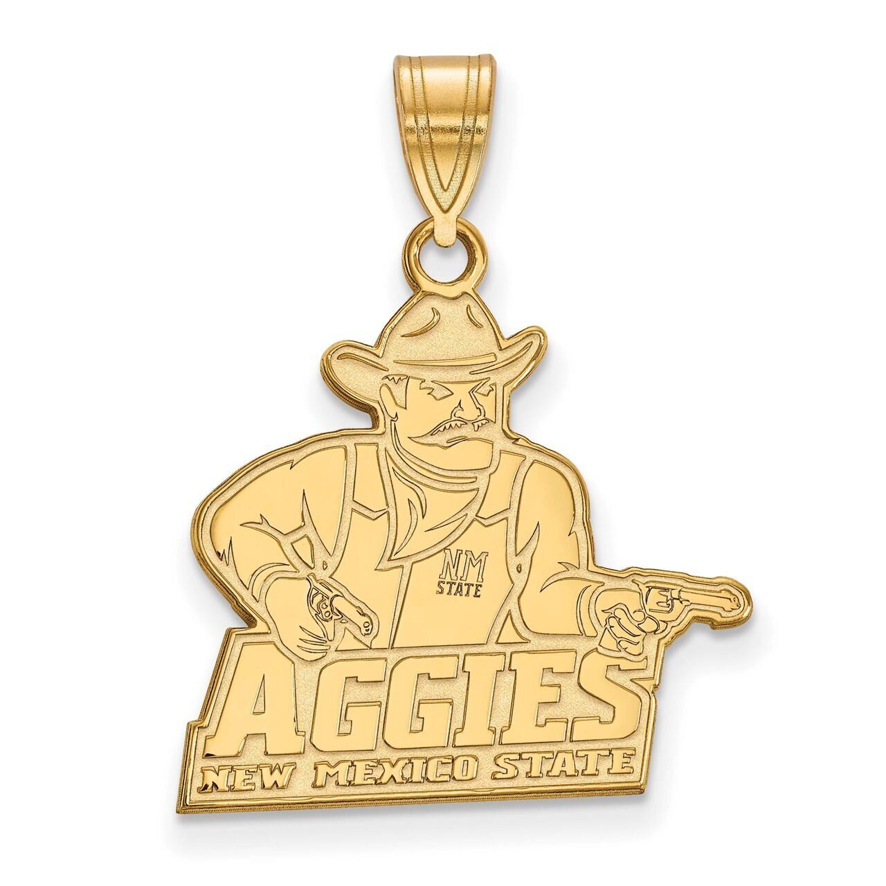 New Mexico State University Large Pendant Gold-plated Silver GP002NMS