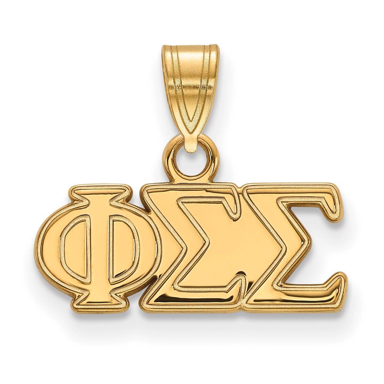 Phi Sigma Sigma Small Pendant Gold-plated Silver GP002PSS, MPN: GP002PSS, 886774893280