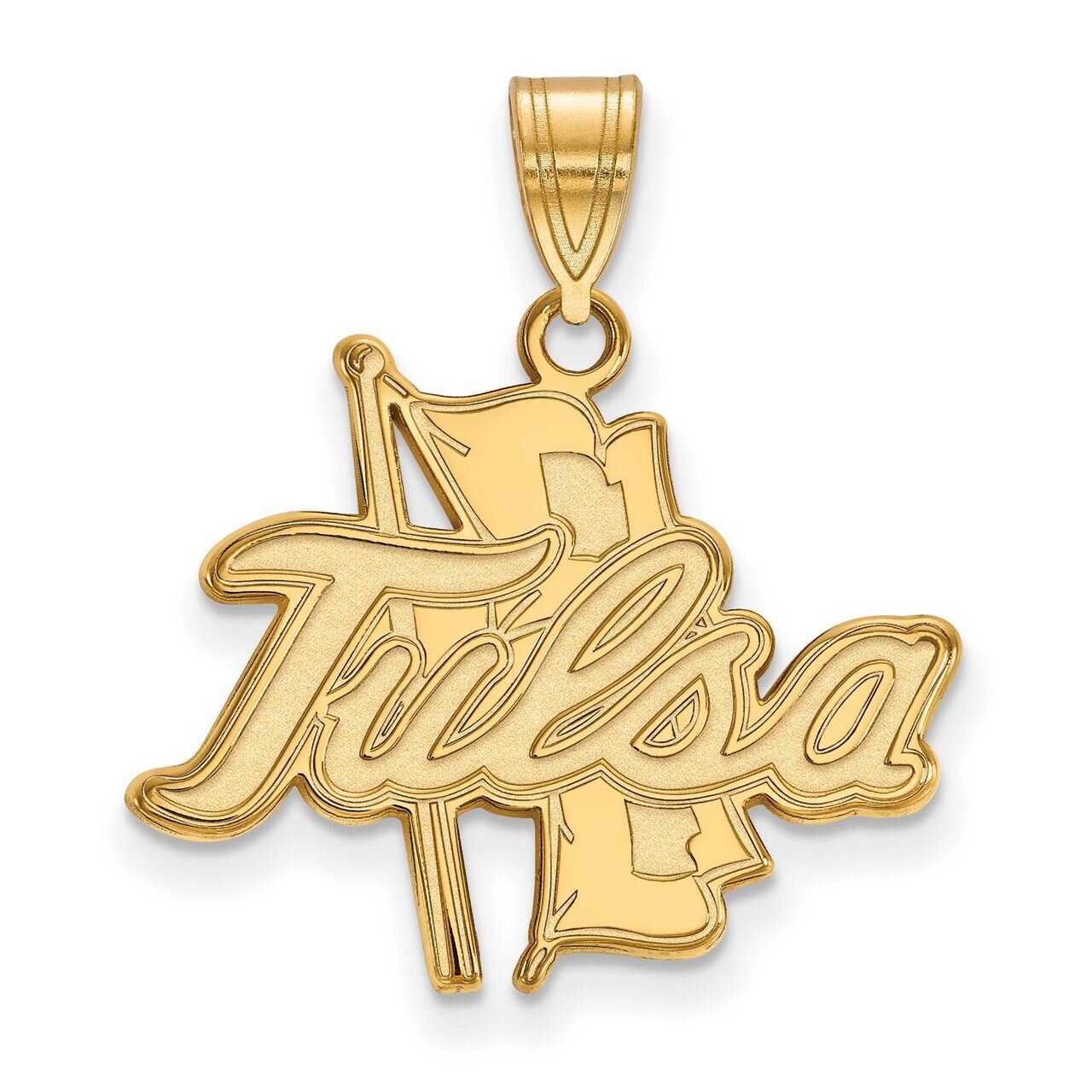 The University of Tulsa Large Pendant Gold-plated Silver GP002UTL