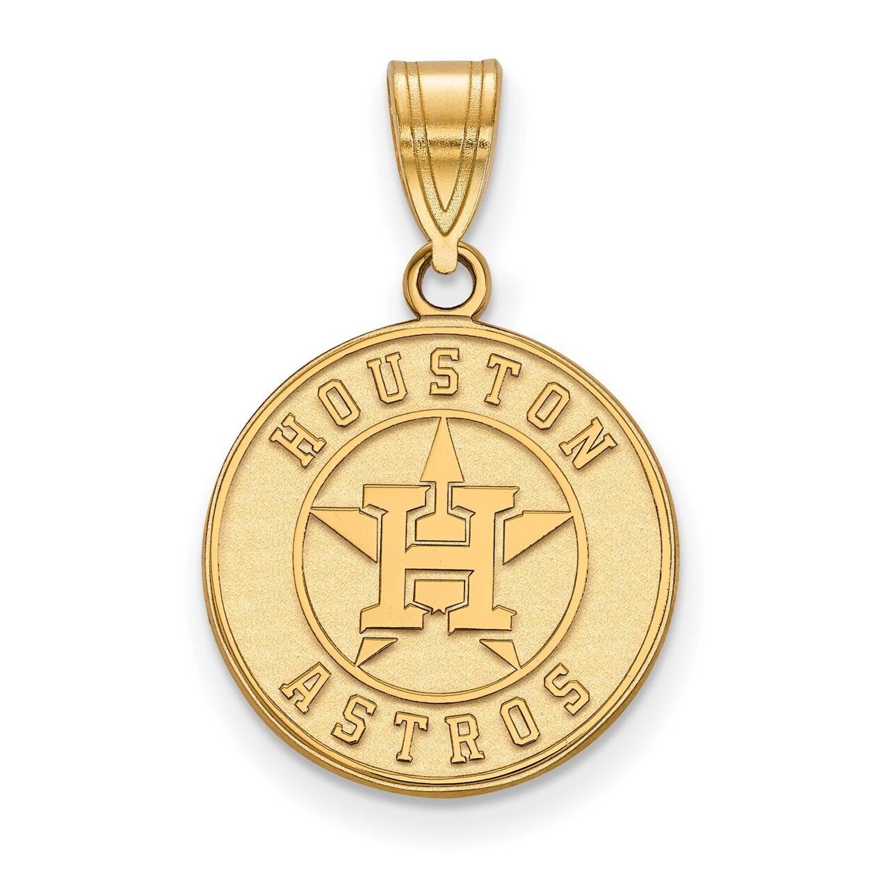 Houston Astros Medium Pendant Gold-plated Silver GP003AST, MPN: GP003AST, 886774894867