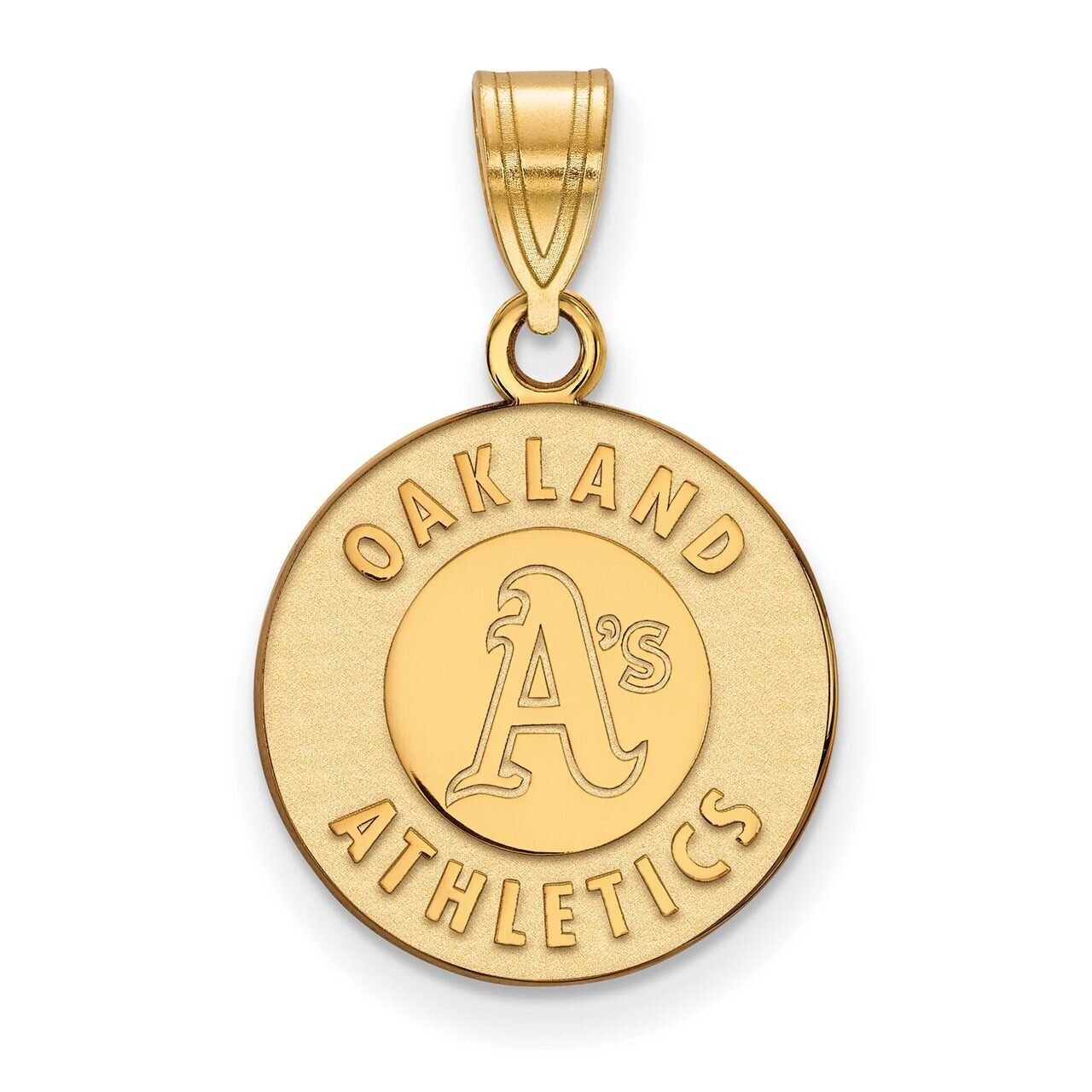 Oakland Athletics Medium Pendant Gold-plated Silver GP003ATH, MPN: GP003ATH, 886774894881