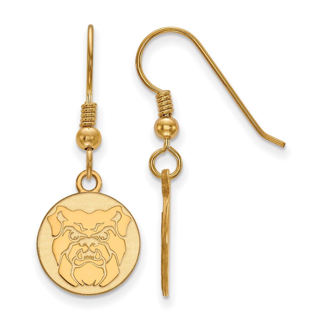 Butler University Small Dangle Earring Wire Gold-plated Silver GP003BUT