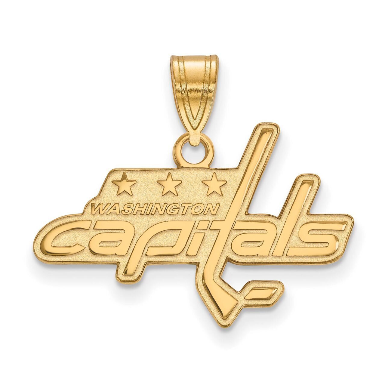 Washington Capitals Medium Pendant Gold-plated Silver GP003CAP