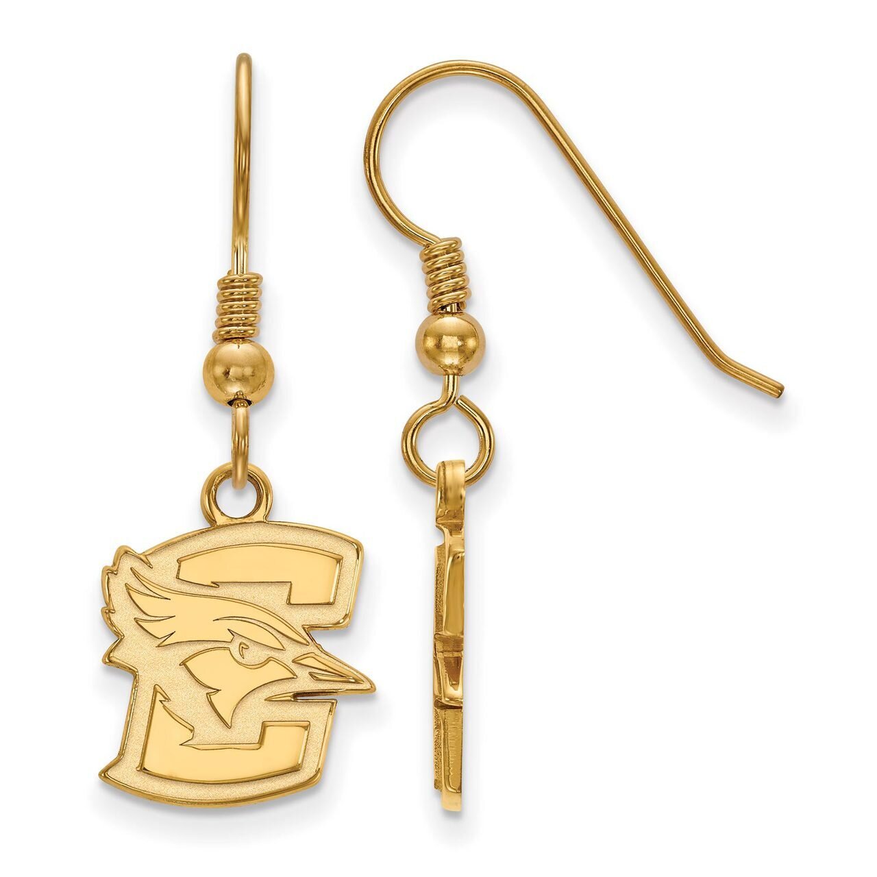 Creighton University Small Dangle Earring Wire Gold-plated Silver GP003CRU