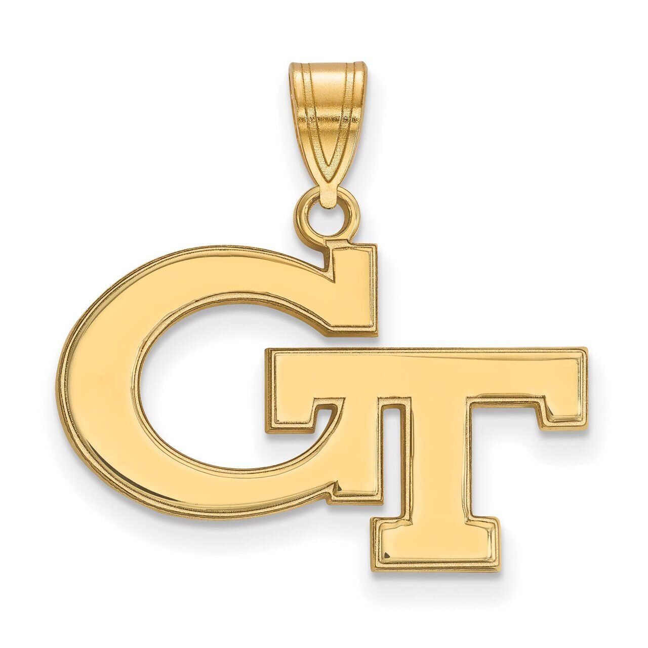 Georgia Institute of Technology Medium Pendant Gold-plated Silver GP003GT