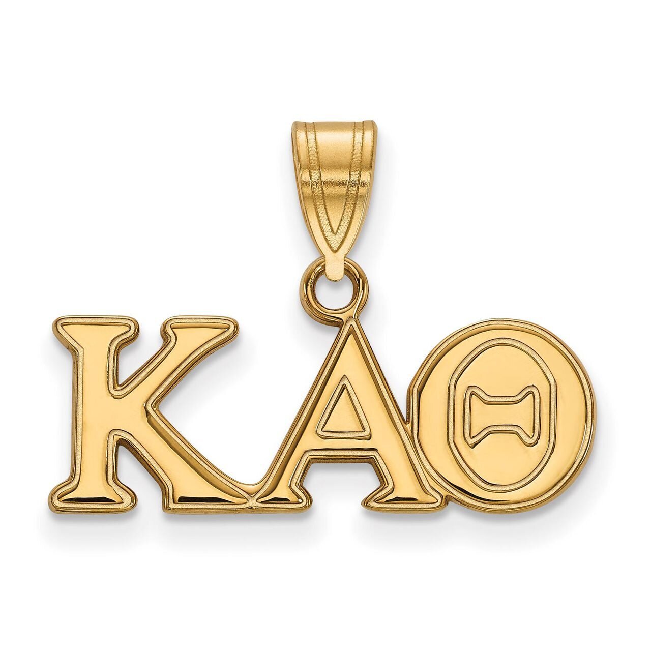Kappa Alpha Theta Medium Pendant Gold-plated Silver GP003KAT
