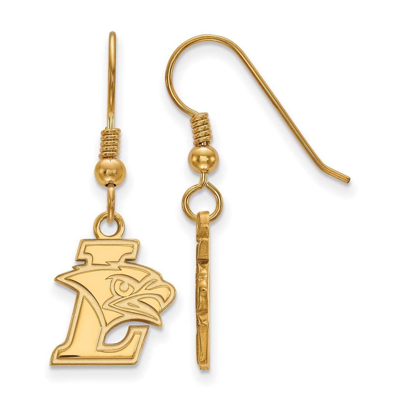 Lehigh University Small Dangle Earring Wire Gold-plated Silver GP003LHU