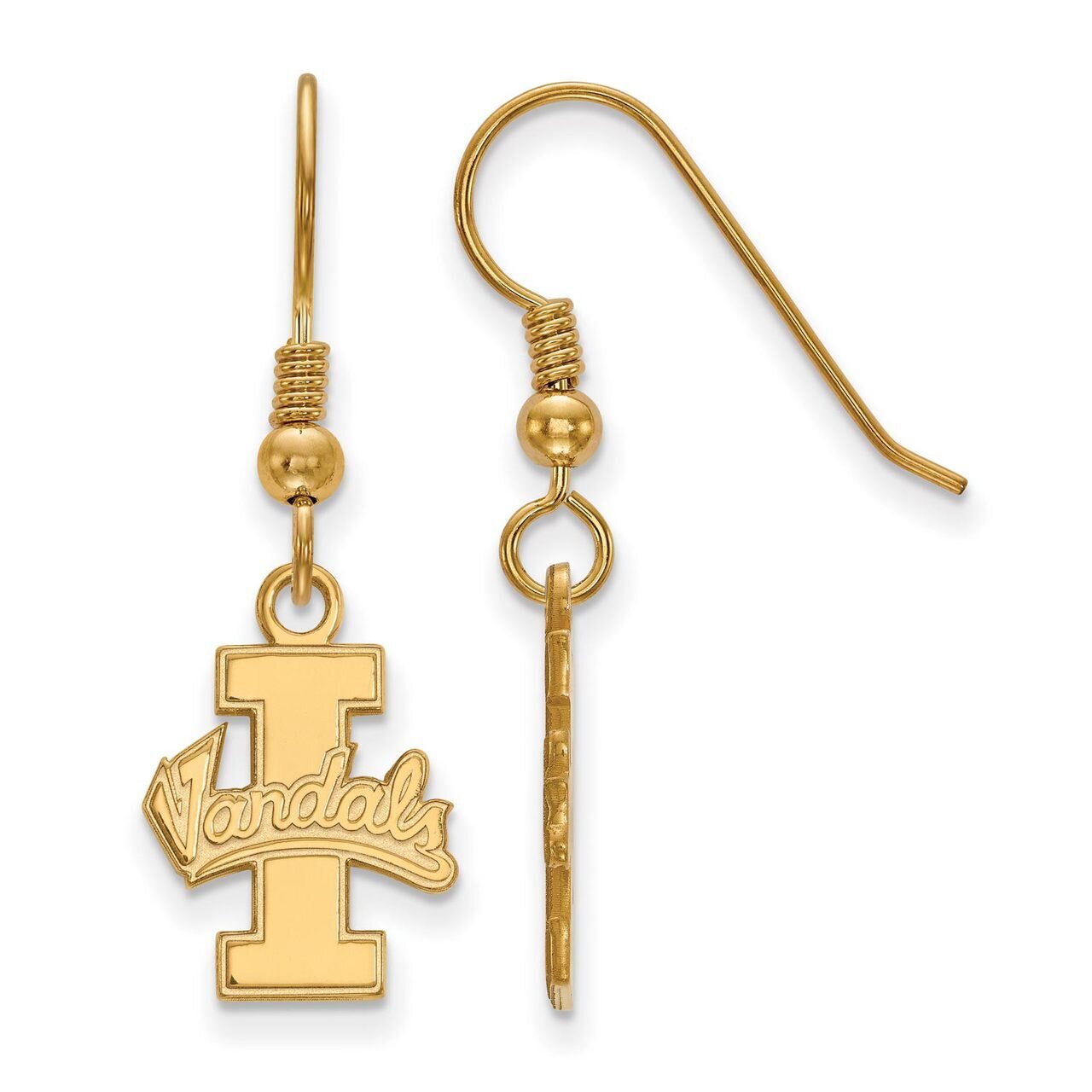University of Idaho Small Dangle Earring Wire Gold-plated Silver GP003UID, MPN: GP003UID, 886774896…