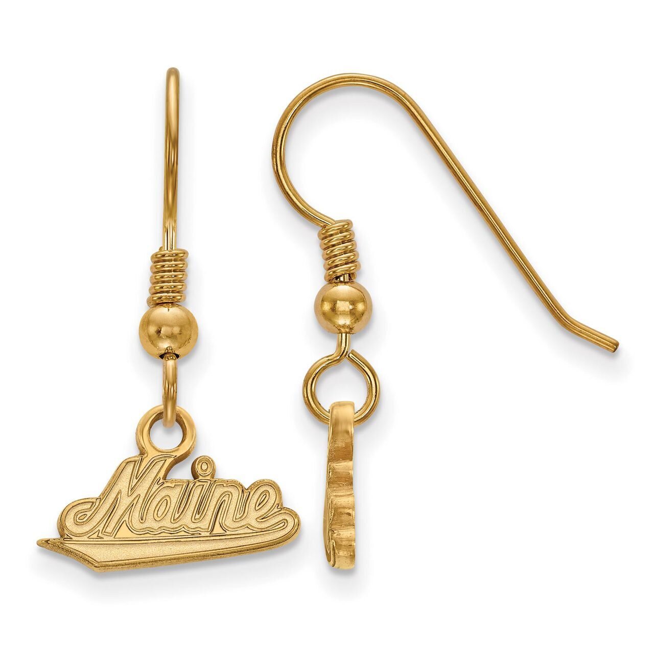 University of Maine Small Dangle Earring Wire Gold-plated Silver GP003UME, MPN: GP003UME, 886774896…