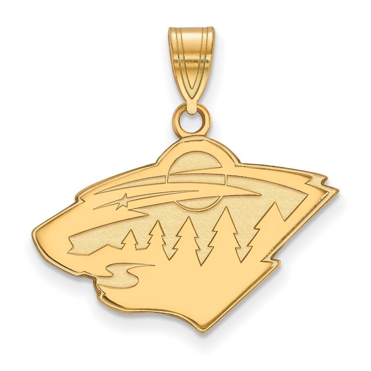 Minnesota Wild Medium Pendant Gold-plated Silver GP003WIL, MPN: GP003WIL, 886774741093