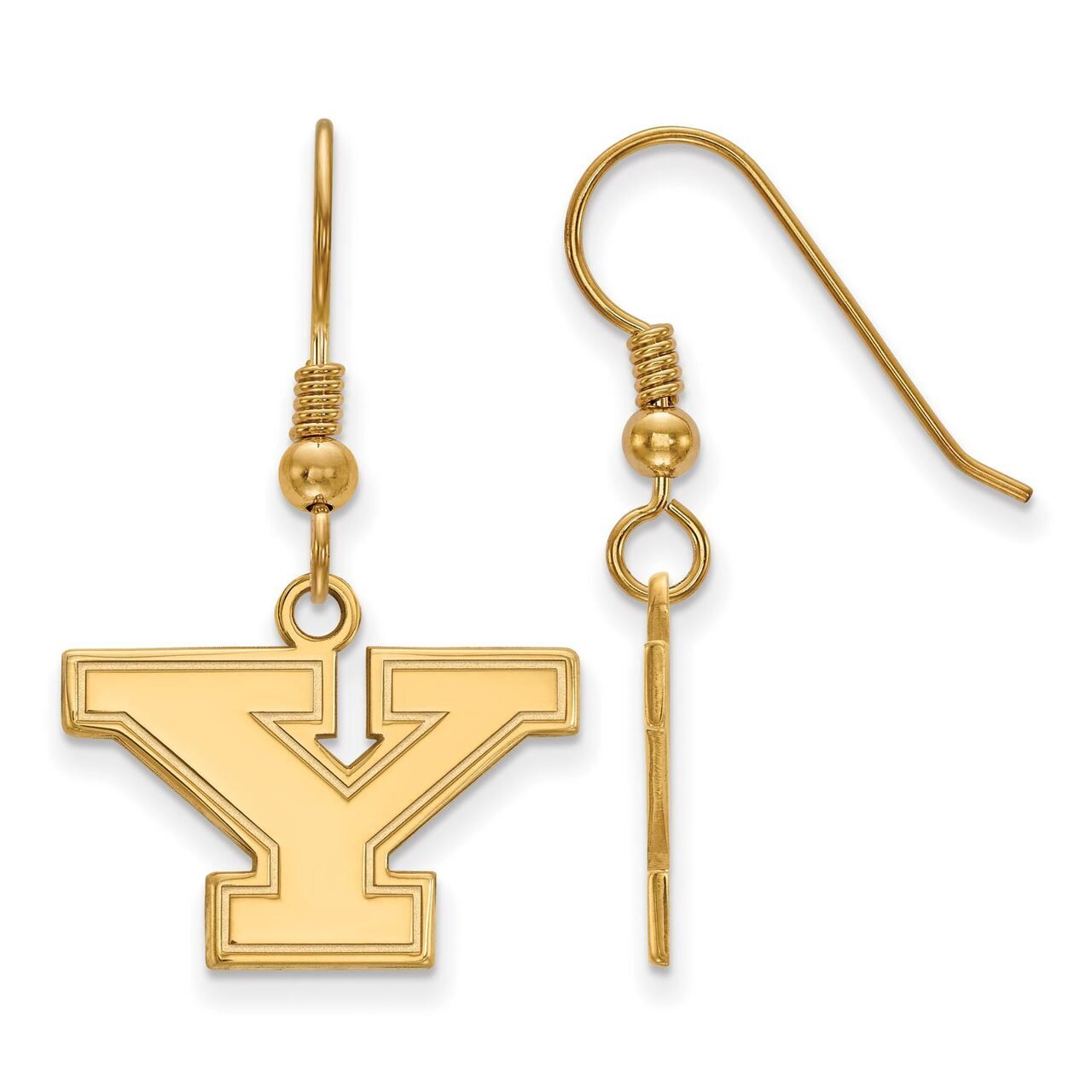 Youngstown State University Small Dangle Earring Wire Gold-plated Silver GP003YSU, MPN: GP003YSU, 8…