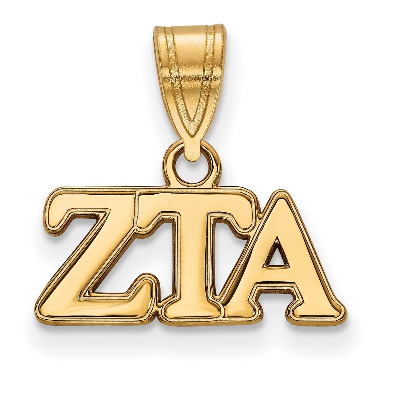Zeta Tau Alpha Medium Pendant Gold-plated Silver GP003ZTA, MPN: GP003ZTA, 886774897608