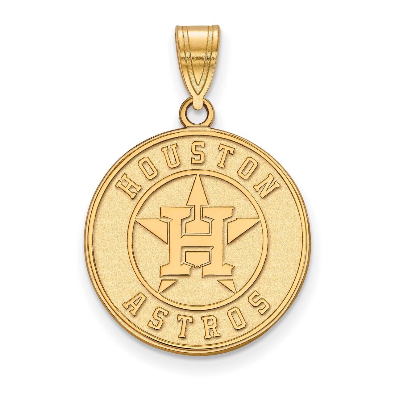 Houston Astros Large Pendant Gold-plated Silver GP004AST