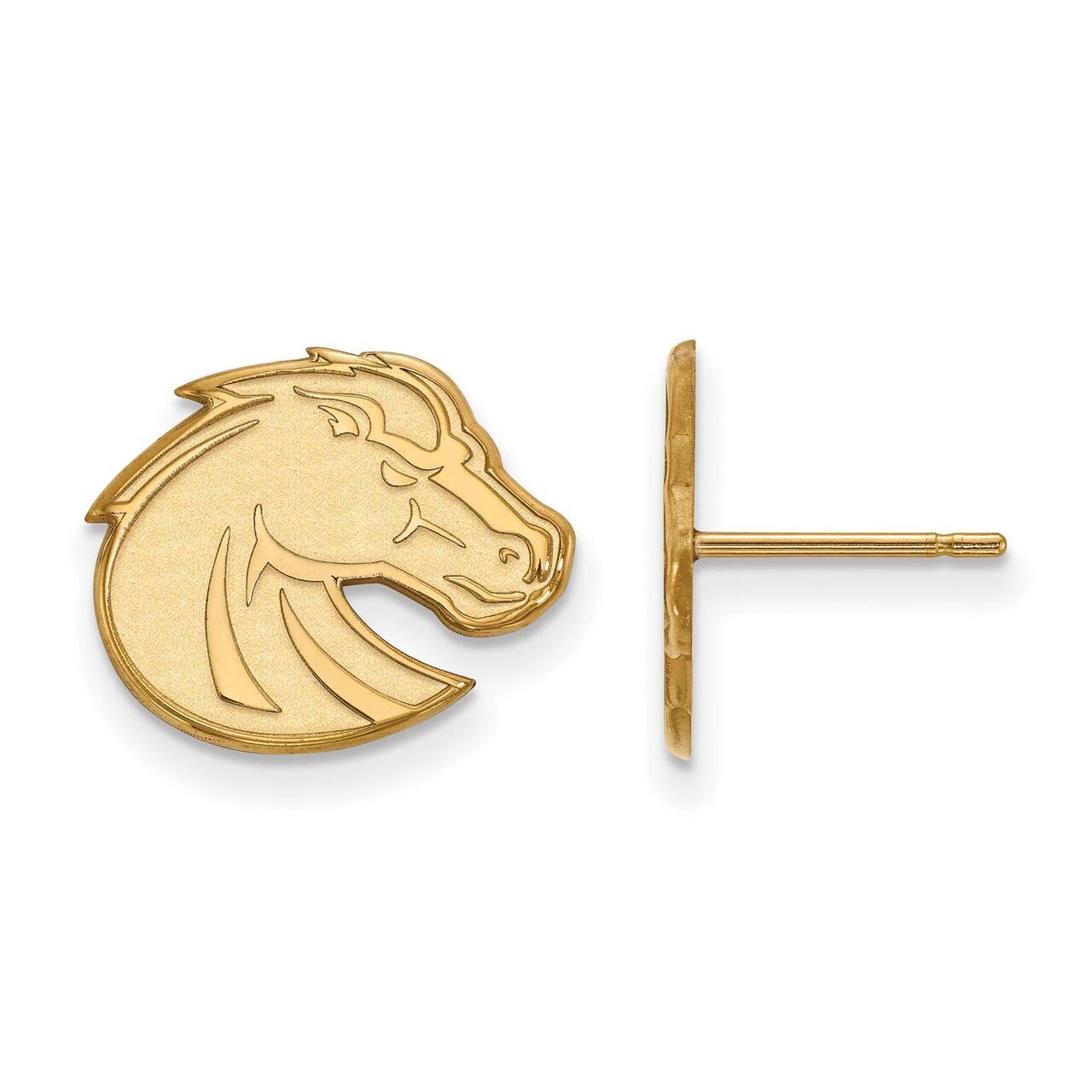 Boise State University Small Post Earring Gold-plated Silver GP004BOS