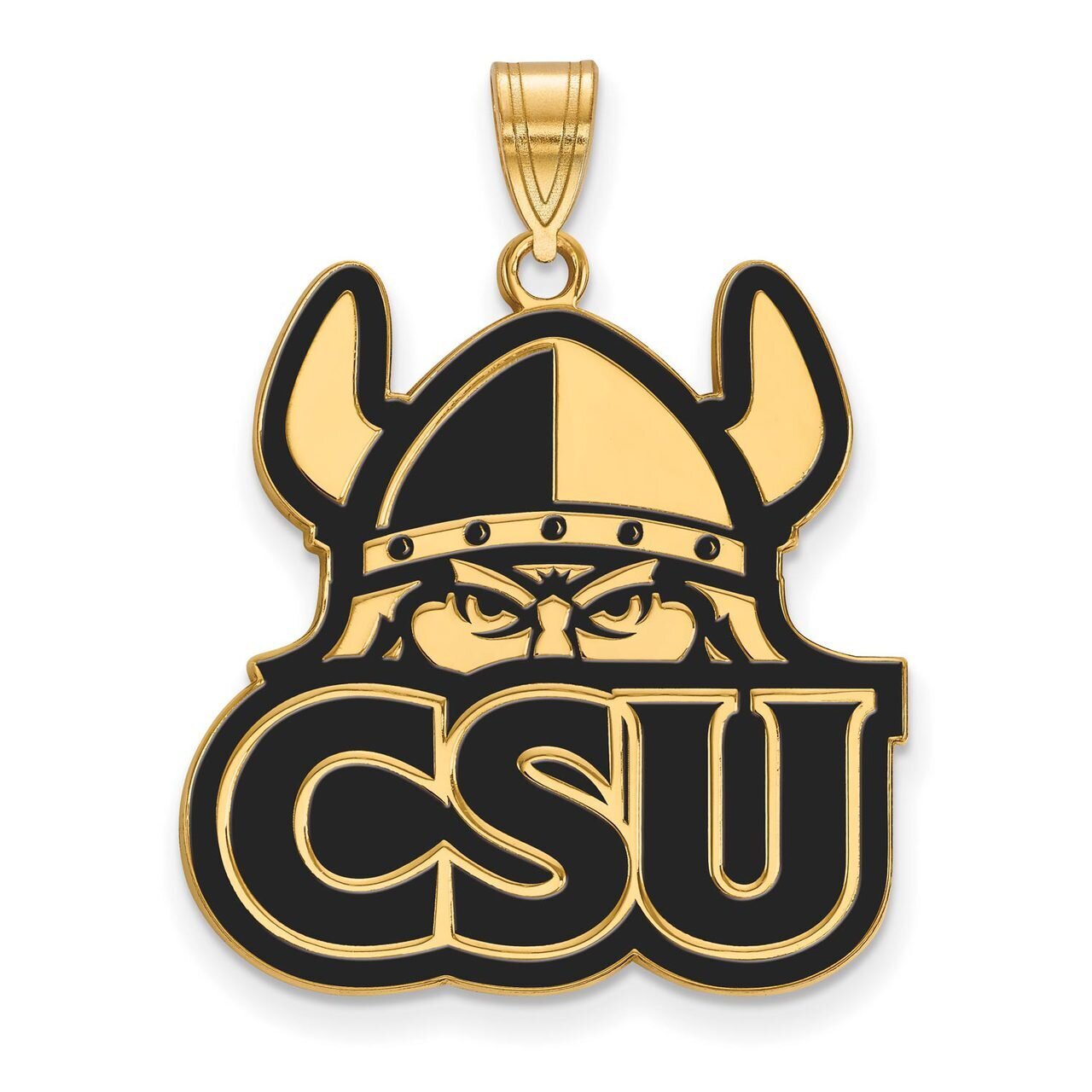 Cleveland State University x-Large Enamel Pendant Gold-plated Silver GP004CLS