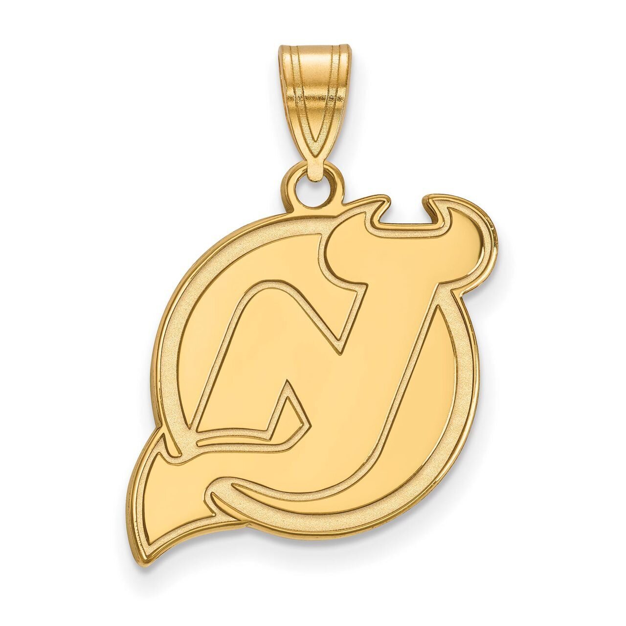 New Jersey Devils Large Pendant Gold-plated Silver GP004DVL
