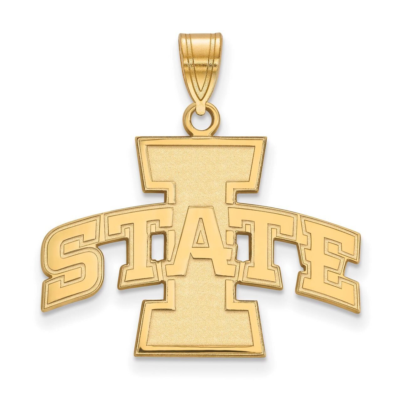Iowa State University Large Pendant Gold-plated Silver GP004IAS, MPN: GP004IAS, 886774898278