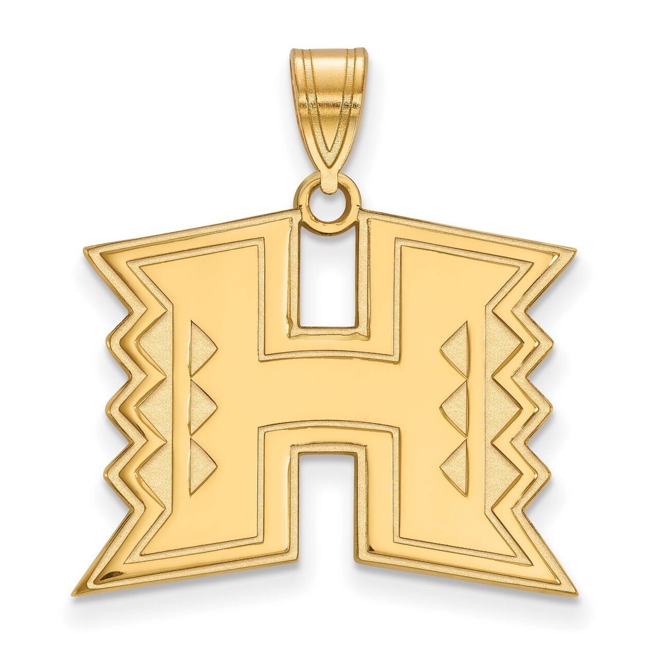 The University of Hawaii Large Pendant Gold-plated Silver GP004UHI, MPN: GP004UHI, 886774899299