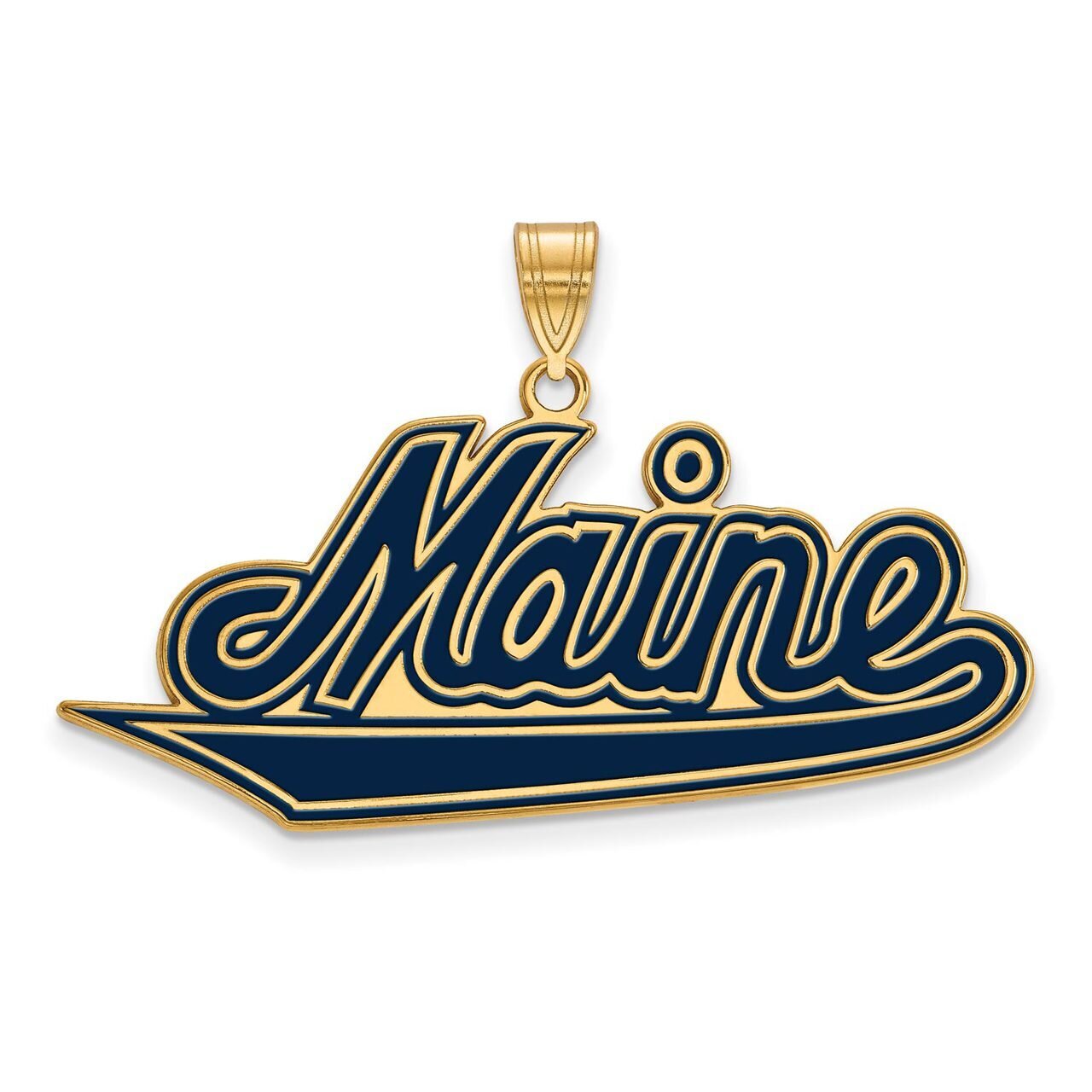University of Maine x-Large Enamel Pendant Gold-plated Silver GP004UME, MPN: GP004UME, 886774899398