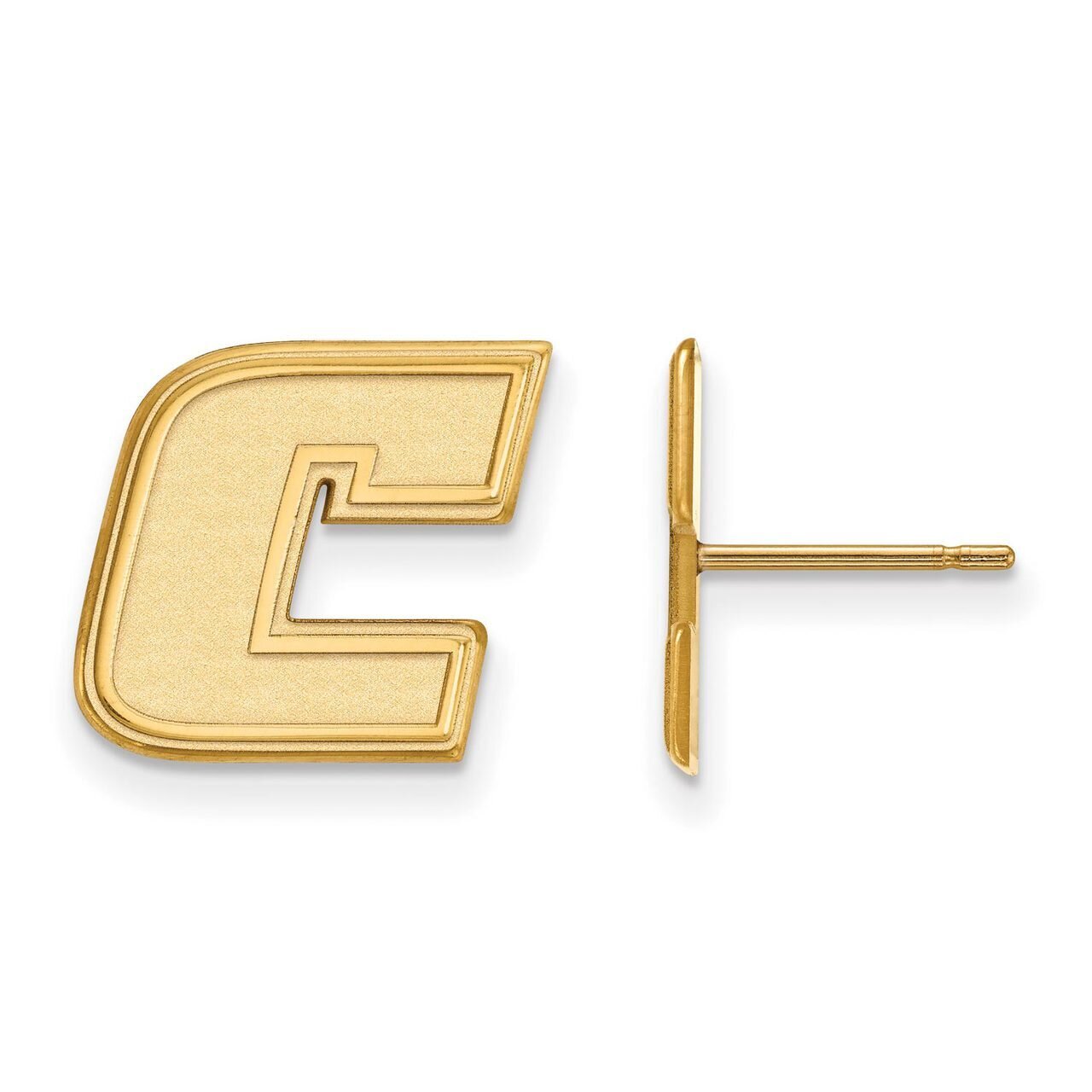 The University of Tennessee at Chattanooga Small Post Earring Gold-plated Silver GP004UTC, MPN: GP0…