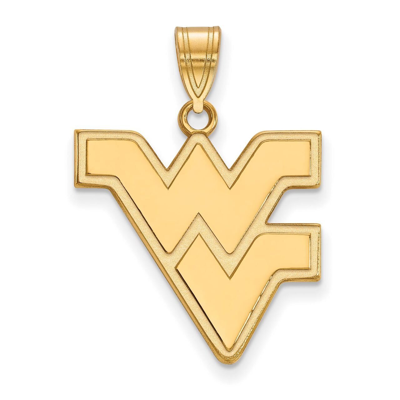 West Virginia University Large Pendant Gold-plated Silver GP004WVU, MPN: GP004WVU, 886774899947