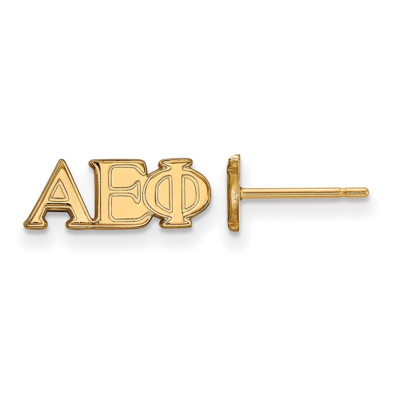 Alpha Epsilon Phi Extra Small Post Earrings Gold-plated Silver GP005AEP, MPN: GP005AEP, 886774900018