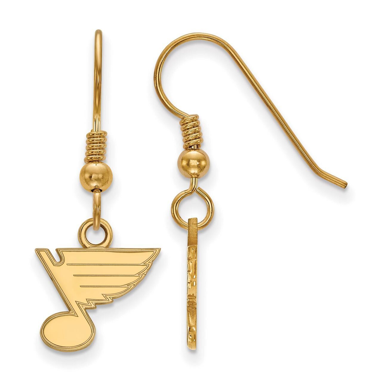 Saint Louis Blues x-Small Dangle Earring Wire Gold-plated Silver GP005BLE, MPN: GP005BLE, 886774900…