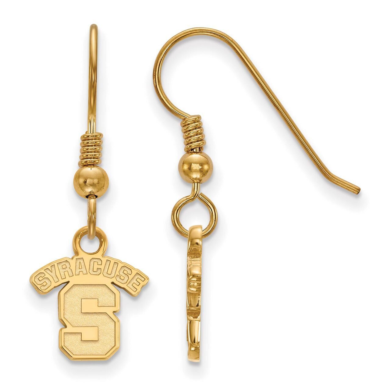 Syracuse University x-Small Dangle Earring Wire Gold-plated Silver GP005SYU, MPN: GP005SYU, 8867749…