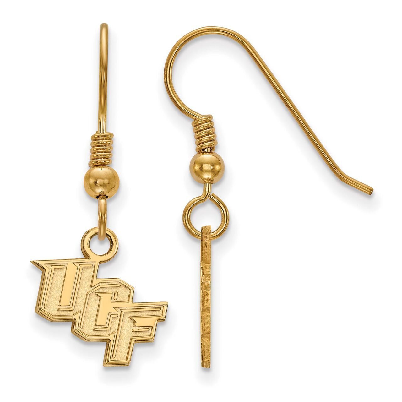 University of Central Florida x-Small Dangle Earring Wire Gold-plated Silver GP005UCF, MPN: GP005UC…