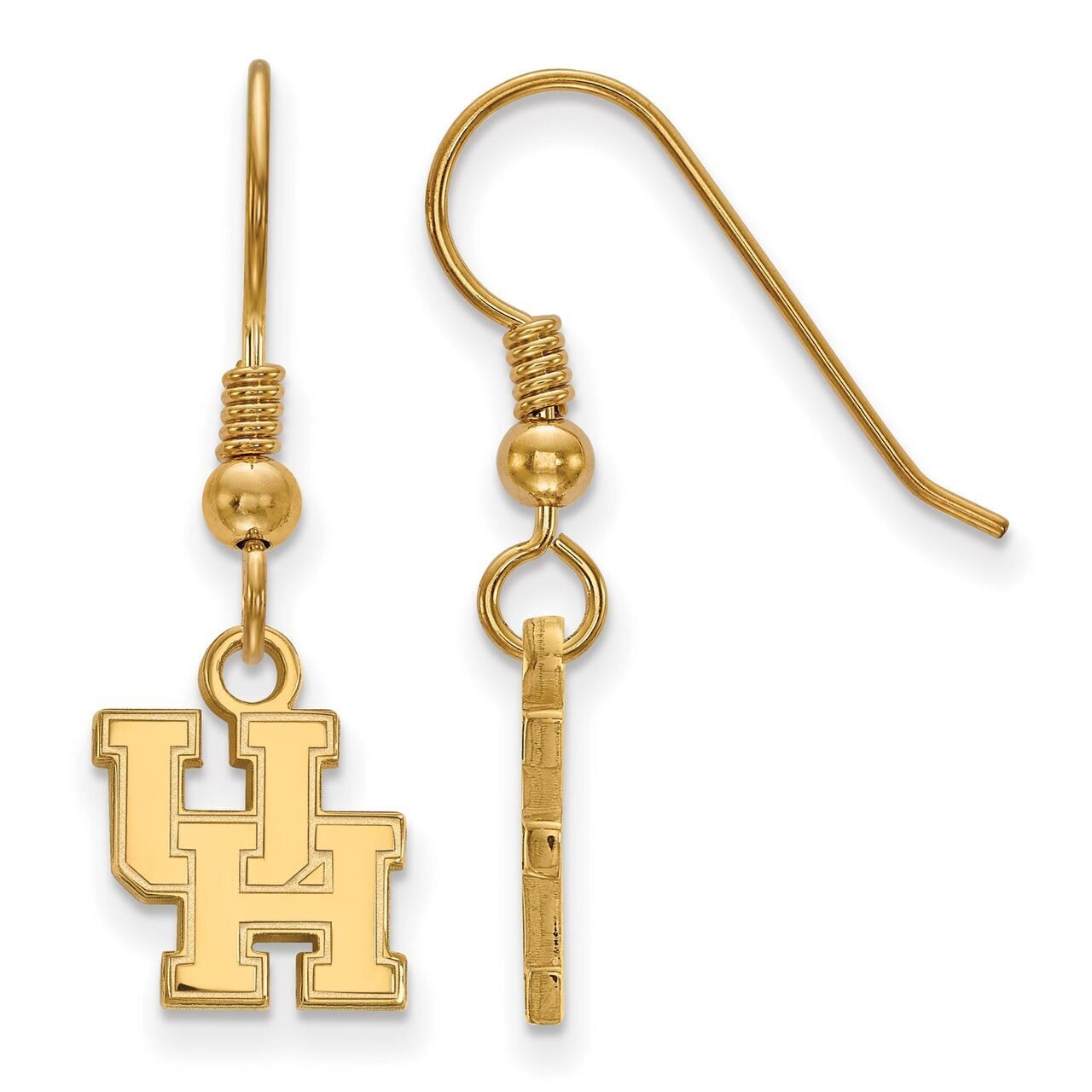 University of Houston x-Small Dangle Earring Wire Gold-plated Silver GP005UHO