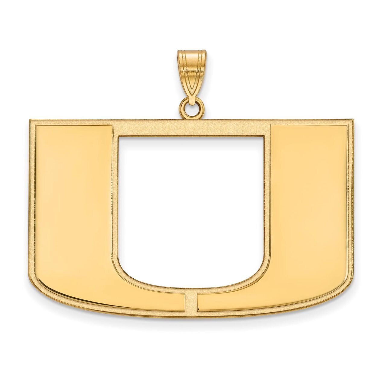 University of Miami x-Large Pendant Gold-plated Silver GP005UMF, MPN: GP005UMF, 886774901756